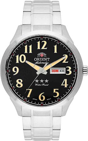 Relógio Orient Masculino Automático 469SS074F - Prata/Preto