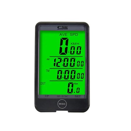 Velocímetro Ciclo Computador Bike Sensor Sem Fio Luz Noturna