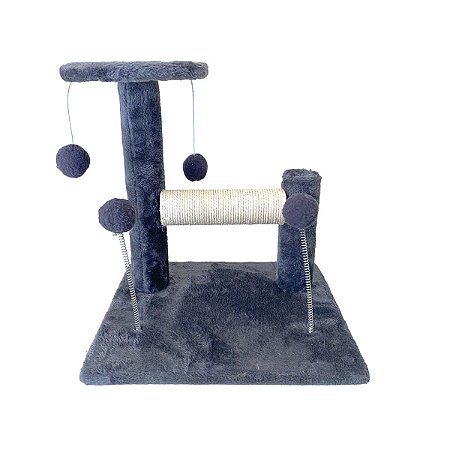 Brinquedo Arranhador Compacto Para Gatos Com Pelúcia e Sisal