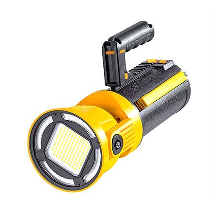 Lanterna Holofote Foco Aberto 161 LED Forte Recarregável USB