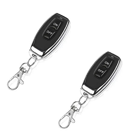 Kit 2 Controle Remoto 2 Botões On Off 433mhz Learning Code