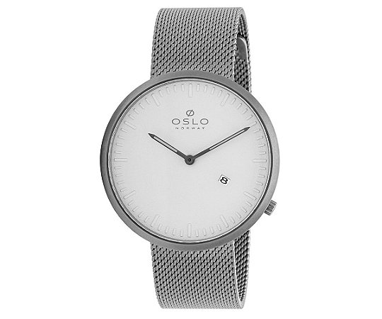 OMBSSS9U0011 B1SX oslo relogio de pulso em aço com vidro de safira masculino