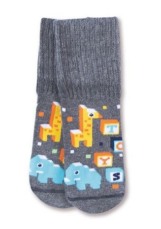 MEIA BOTINHA PANSOCKS BABY MESCLA ESCURO - PUKET