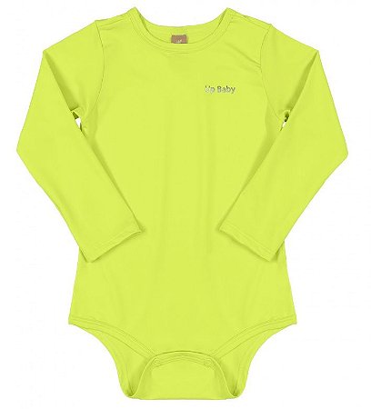 BODY MANGA LONGA EM MALHA UV 130535 VERDE LIMAO - UP BABY