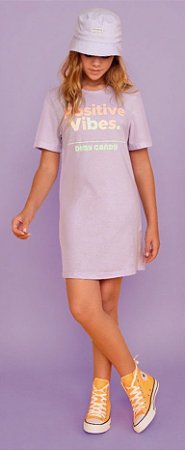 VESTIDO T-DRESS OVER - 008545-LILAS LALIC - DIMY CANDY