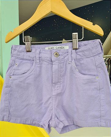 SHORTS BOYFRIEND COLOR - 008545-LILAS LALIC - DIMY CANDY