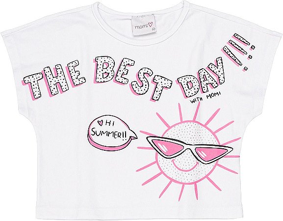 BLUSA MC THE BEST DAY OFF - Momi
