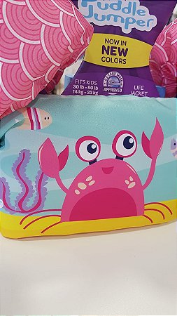 COLETE FLUTUANTE INFANTIL PINK CRAB - PUDDLE JUMPER