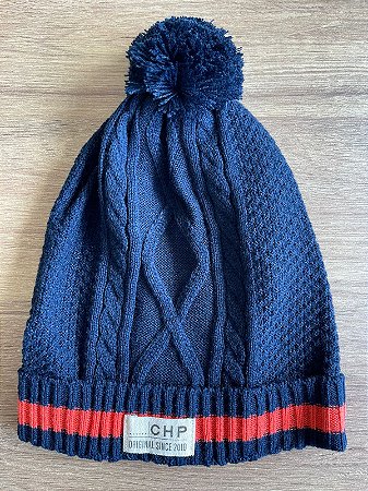 GORRO COM TRANCADO MARINHO E LARANJA 23763 - CHARPEY