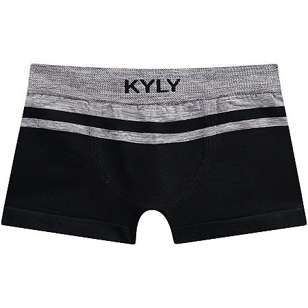 KIT 02 CUECAS BOXER INFANTIL COR UNICA KYLY