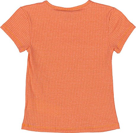 Blusa Básica Laranja Neon Momi  Maria Pirulita - Maria Pirulita