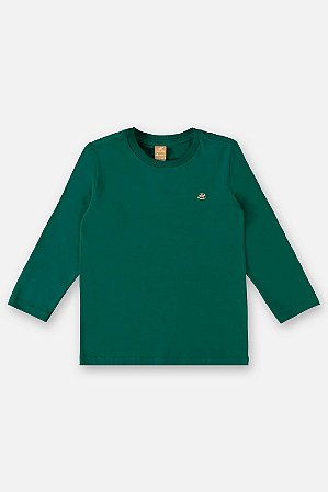CAMISETA INFANTIL MANGA LONGA VERDE AVENTURINA UP BABY