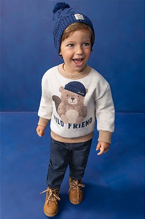 CONJUNTO INFANTIL MOLETOM E JOGGER LUC.BOO