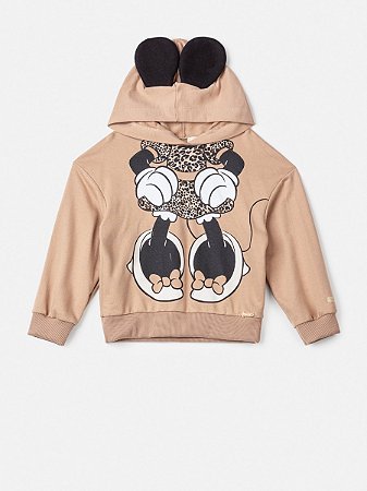 CASACO COM CAPUZ E ORELHAS MINNIE MOCCA ANIME