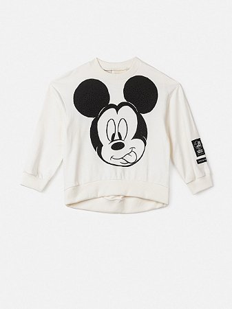 MOLETOM INFANTIL OFF WHITE MICKEY MOUSE ANIME