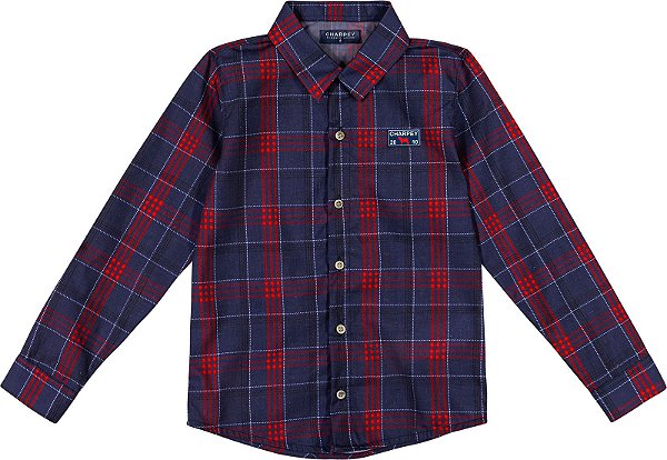 CAMISA EM FLANELA XADREZ INFANTIL CHARPEY