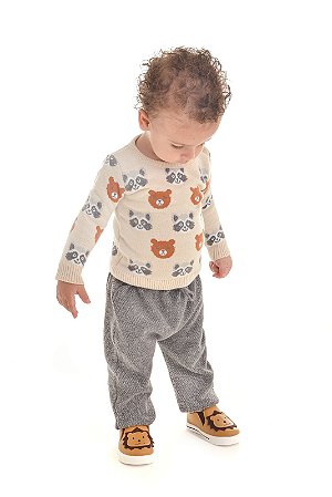 SUETER TRICOT BEBE MASCULINO HEITOR MINI LORD