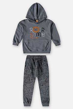 CONJUNTO EM MOLETOM INFANTIL FLAME CHUMBO UP BABY