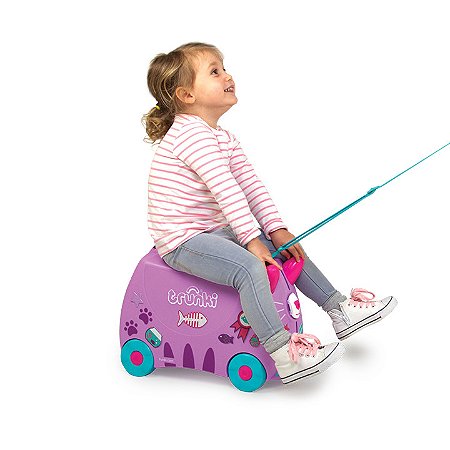 MALA INFANTIL COM RODINHA TRUNKI CASSIE A GATA
