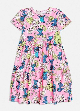 VESTIDO INFANTIL MARIAS ROTATIVO STITCH MOMI