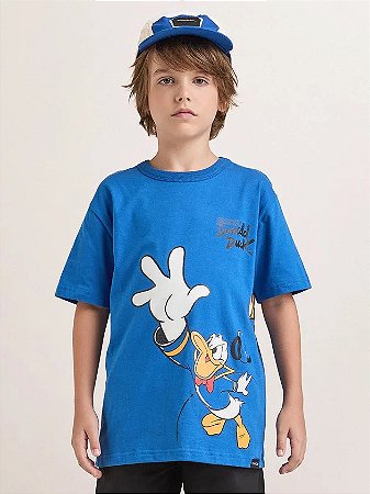 T-SHIRT MASCULINA PATO DONALD AZUL BIC YOUCCIE