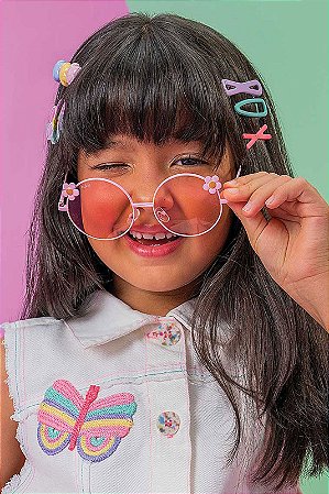 OCULOS DE SOL ROSA CLARO KUKIE