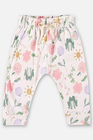 CALCA EM SUEDINE OFF WHITE JARDIM UP BABY