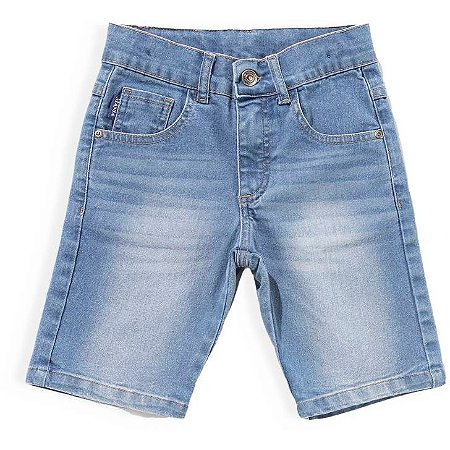 BERMUDA INFANTIL MASCULINA JEANS CLARO MANIA JEANS