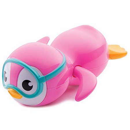 Brinquedo para Banho Pinguim Nadador Rosa Munchkin