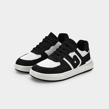 TENIS INFANTIL B COLLEGE BRANCO E PRETO BIBI