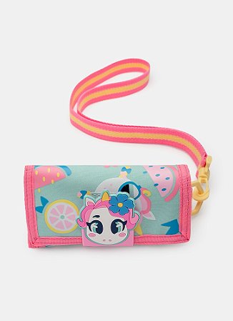 CARTEIRA UNICORNIO ALOHA VERDE AGUA PUKET