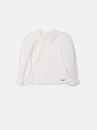BLUSA FEMININA ESSENTIALS COM GOLA PEROLA ANIME