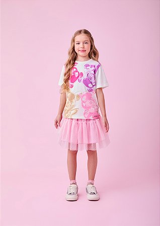 BLUSA INFANTIL URSINHOS COLORIDOS PEROLA MOMI