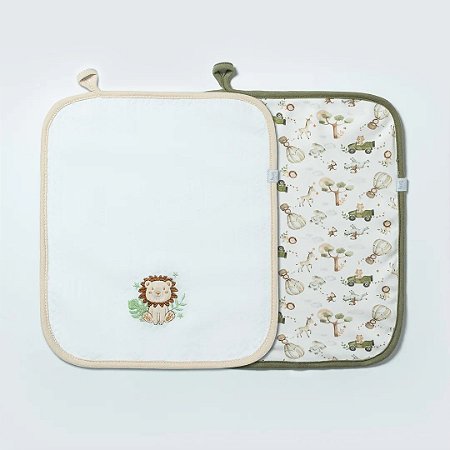 KIT COM 2 BABINHAS BIG FRIENDS VERDE FLORESTA HUG