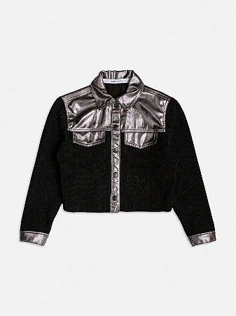 JAQUETA TRICOT PRATA I AM AUTHORIA