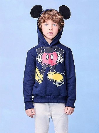 MOLETON LICENCIADO MICKEY AZUL MARINHO YOUCCIE