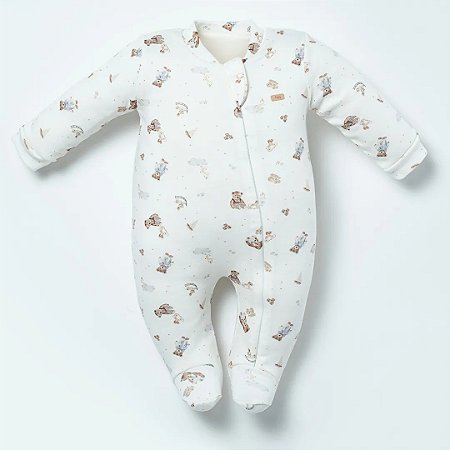 MACACAO LONGO SUEDINE E SOFT BRANCO URSO HUG