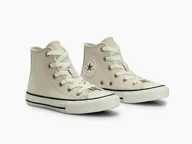 CHUCK TAYLOR ALL STAR JUVENIL SUMMER METALS CANO ALTO BEGE