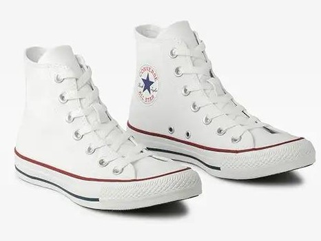 TENIS ALL STAR CANO ALTO BRANCO E MARINHO CHUCK TAYLOR