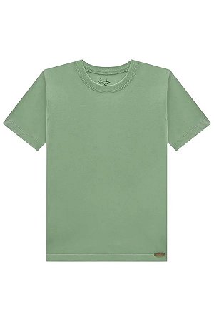 CAMISETA EM MEIA MALHA VERDE ABACATE LUC.BOO