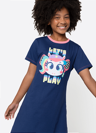 CAMISOLA TEEN ECO UNI TENNIS AZUL MARINHO PUKET