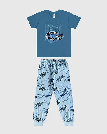 PIJAMA LONGO CAMISETA E CALÇA BRILHA NO ESCURO MALWEE