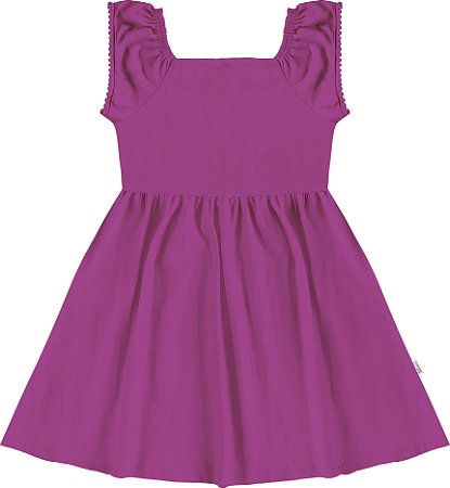 VESTIDO RODADO ACINTURADO MALHA TEXTURIZADA MALWEE