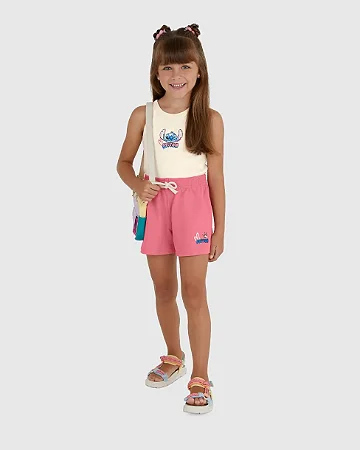 CONJUNTO REGATA RIBANA E SHORTS STITCH MALWEE