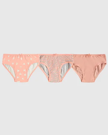 KIT 3 CALCINHAS EM ALGODÃO MALWEE