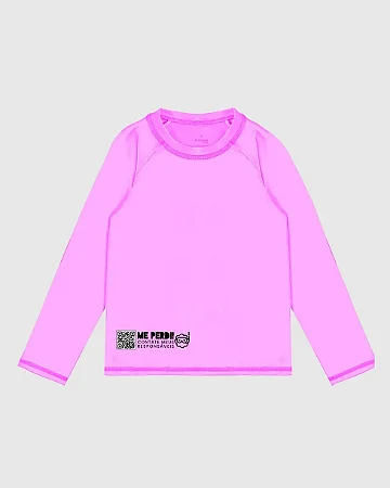 CAMISETA PROTEÇÃO UV COM QR CODE ROSA MALWEE