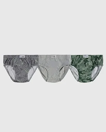 KIT 3 CUECAS SLIP DINOS MALWEE