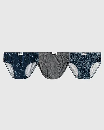 KIT 3 CUECAS SLIP SKATES MALWEE