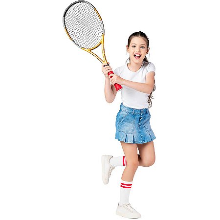 SHORTS SAIA COM PREGAS JEANS CLARO MANIA KIDS