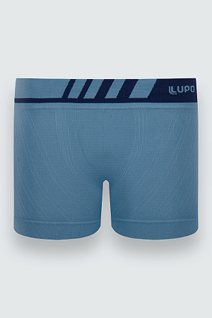 CUECA LUPO KM BOXER AZUL MICROFIBRA